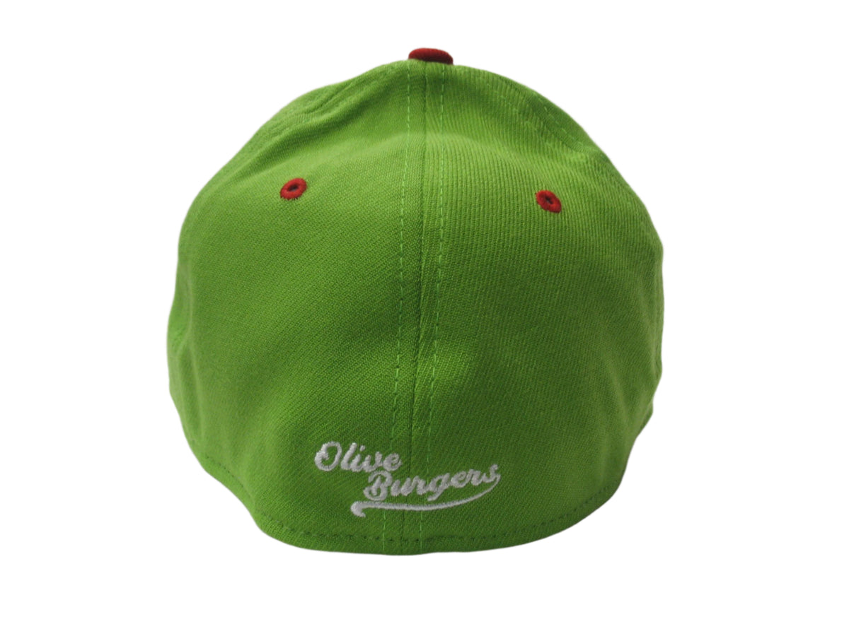 Lansing Olive Burgers New Era 3930 Flex Fit Cap – Lansing Lugnuts