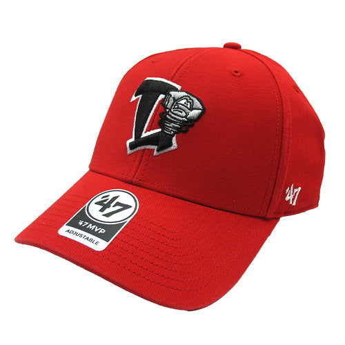 Lansing Lugnuts 47 Brand Red Legend Clean Up Hat Lansing Lugnuts