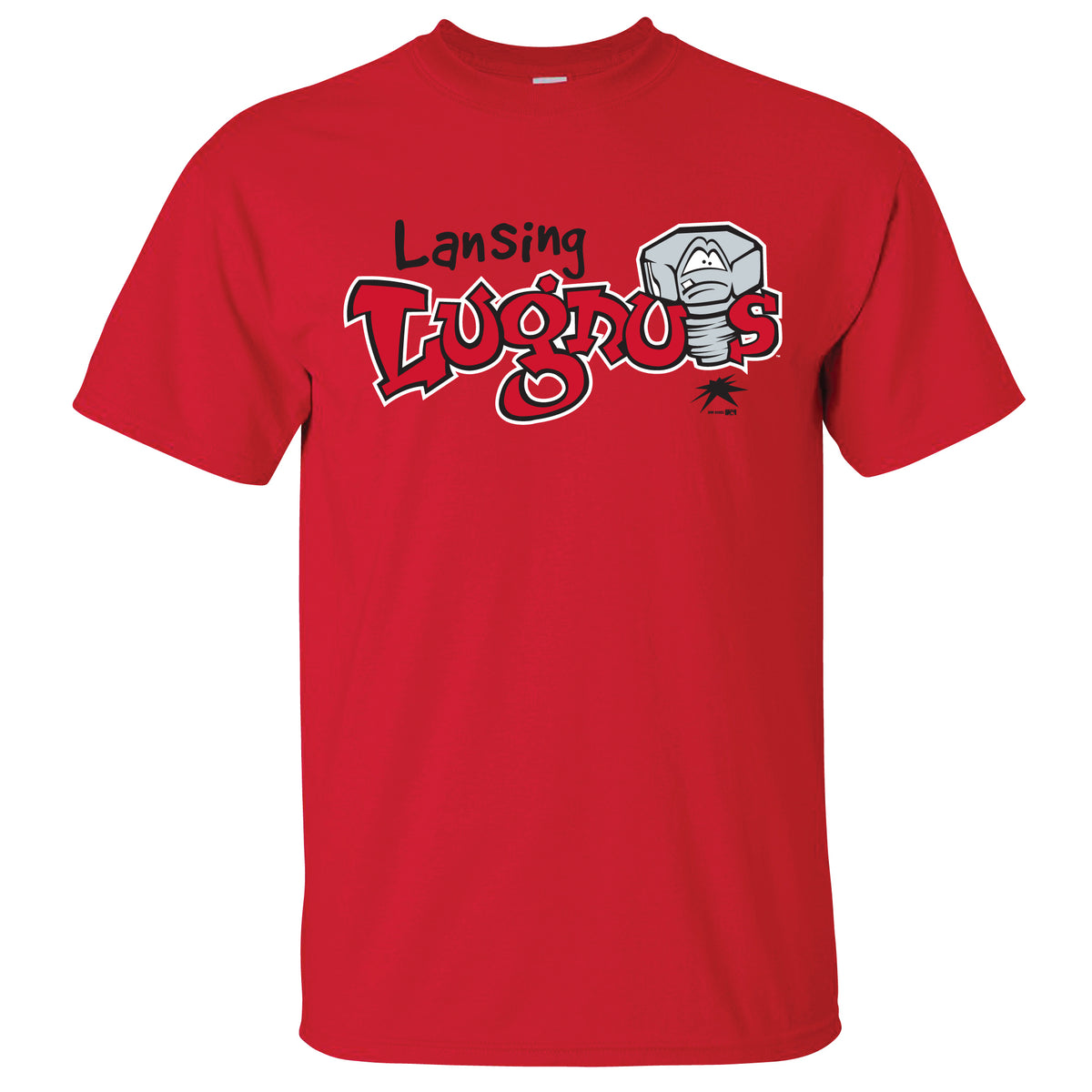 Lansing Lugnuts Primary Logo Tshirt Lansing Lugnuts Official Store