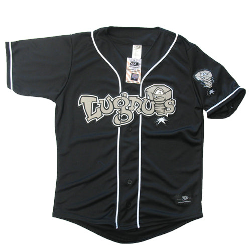 Lansing Lugnuts Adult Road Replica Jersey Black Lansing Lugnuts