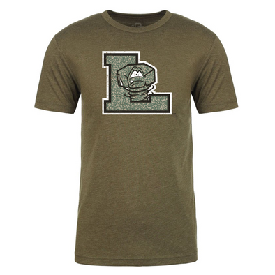 Lansing Lugnuts 108 Stitches Camo Block L T-shirt