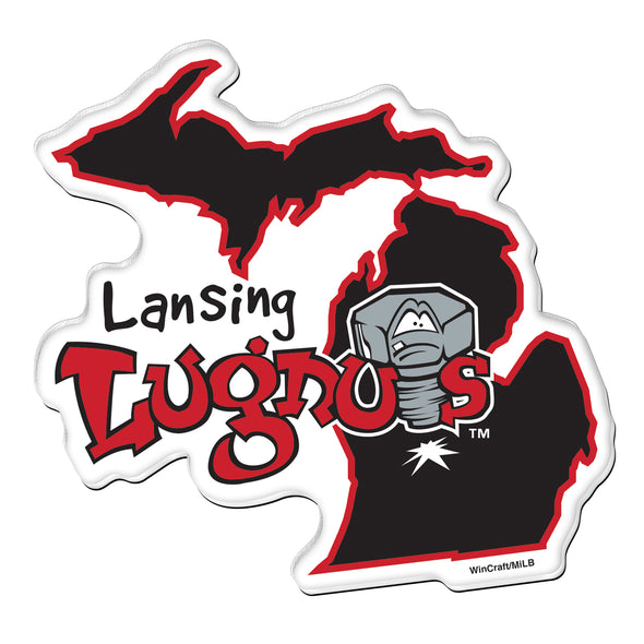 Lansing Lugnuts Precision-Cut Michigan Magnet