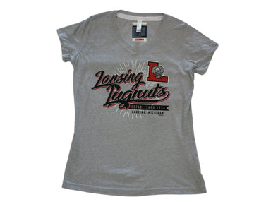 Lansing Lugnuts Ladies V-Neck T-shirt