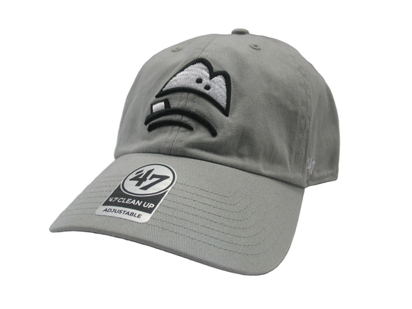 Lansing Lugnuts '47 Brand Light Gray Clean Up Adjustable Hat