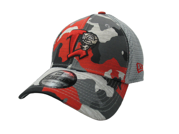 Lansing Lugnuts New Era 3930 Camo/Gray Mesh Hat