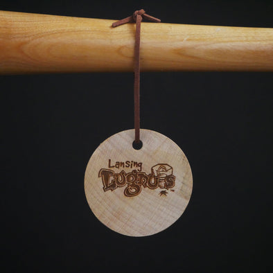 Lansing Lugnuts Bat Slice Holiday Ornament