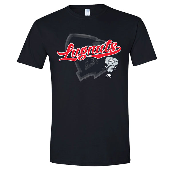 Lansing Lugnuts Soft-style Black T-shirt