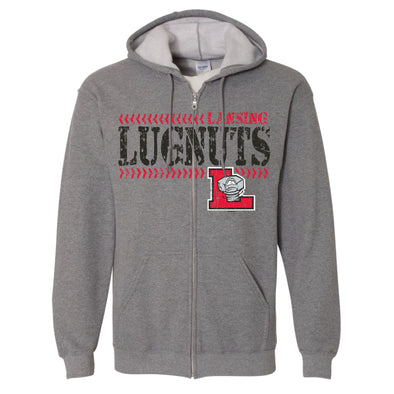 Lansing Lugnuts Full-Zip Hooded Sweatshirt