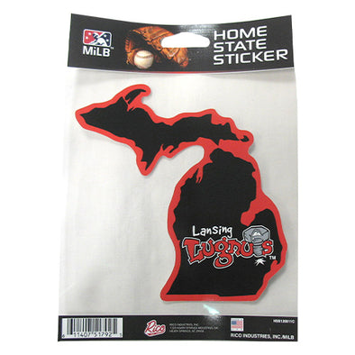 Lansing Lugnuts MI Home State Sticker