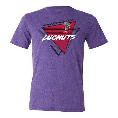 Lansing Lugnuts 90's Purple T-shirt