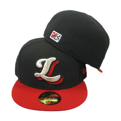 New Era Men's New Era Black/Red Lansing Lugnuts Marvel x Minor League  59FIFTY Fitted Hat