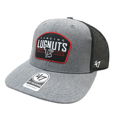Lansing Lugnuts 47 Brand Slate Trucker Hat