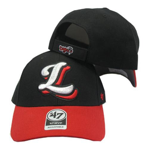 Lansing Lugnuts MVP Alt. #2 Adjustable Hat - Black/Red