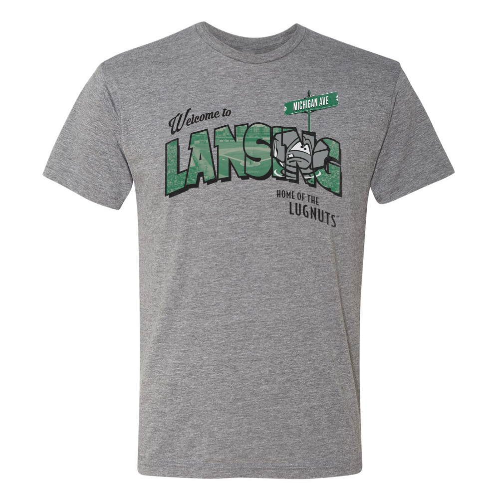 Lansing Lugnuts Postcard Tshirt Lansing Lugnuts Official Store