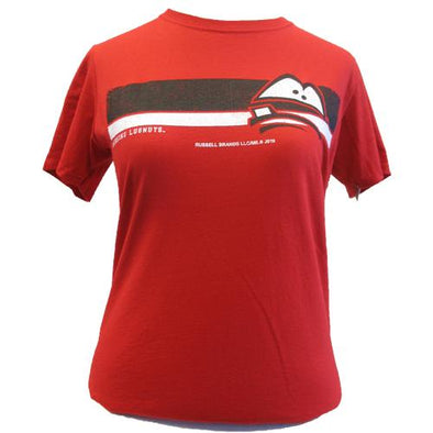 Lansing Lugnuts Ladies Russell T-shirt - Red