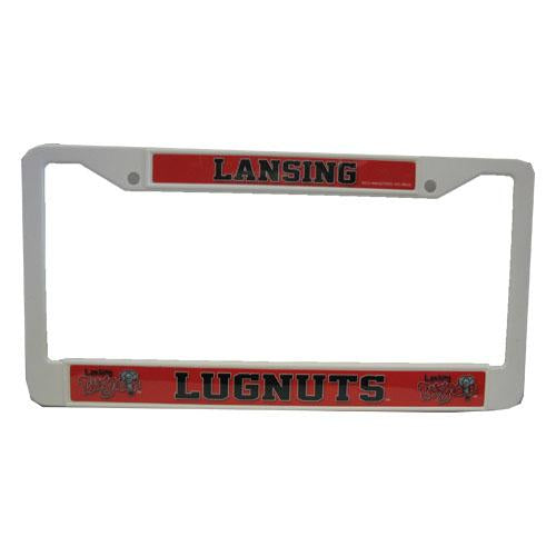 Lansing Lugnuts Plastic License Plate Frame