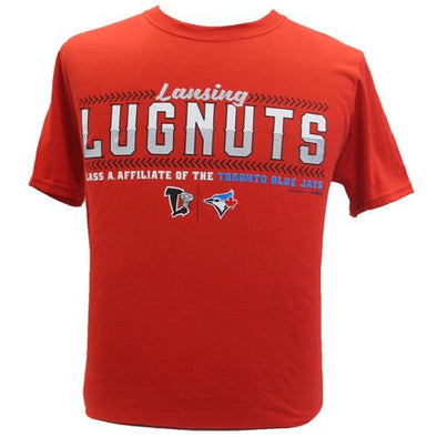 Lansing Lugnuts Soft-style Affiliate Red T-shirt