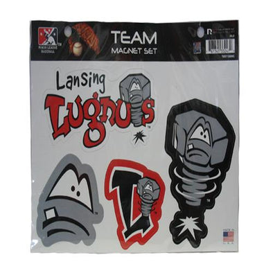 Lansing Lugnuts Lugnuts Team Logo Magnet Set
