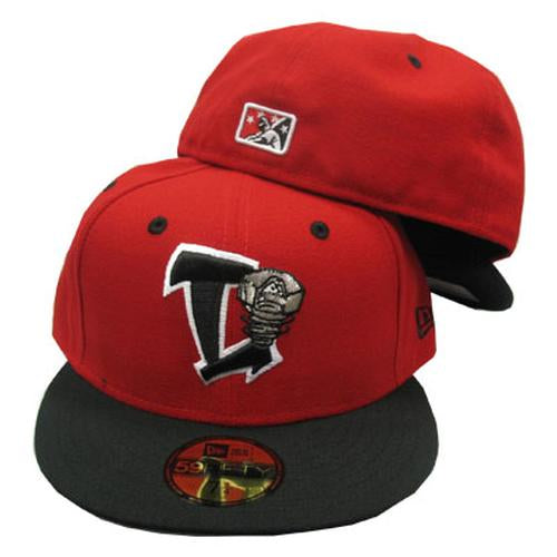 Lansing Lugnuts Official New Era 5950 Home Cap - Red/Black -