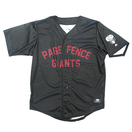 Lansing Lugnuts Page Fence Giants Adult Replica Jersey Large / Black/Burgundy