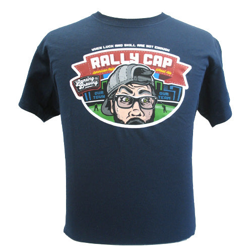 Lansing Lugnuts Rally Cap Beer T-shirt